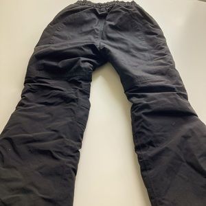Kids Lands End heavy black snow pants size 8